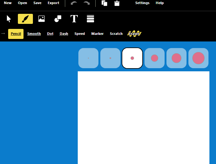 Brush Ninja animation maker interface with tools for creating simple, fun animations