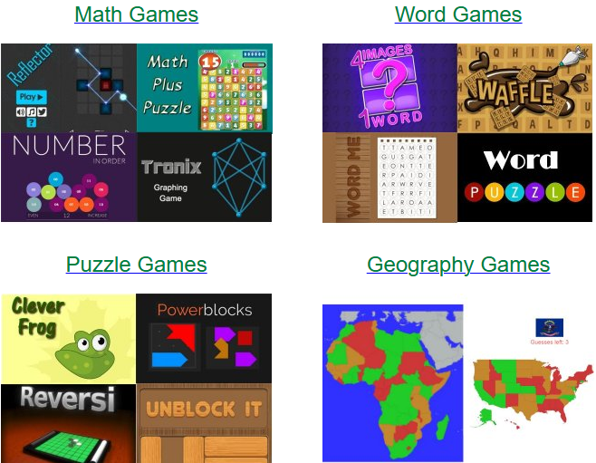 Educational Games for Kids by Ducksters.