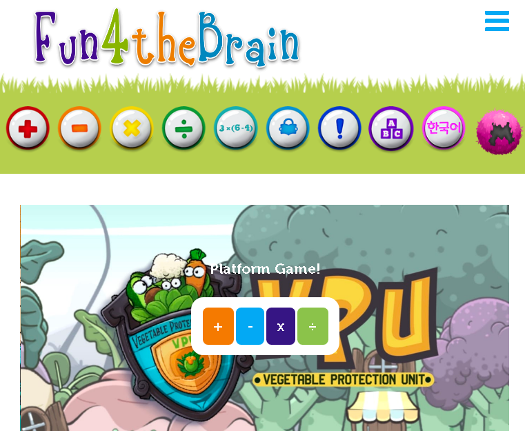 Fun for the Brain Games for kids to learn in a fun manner.