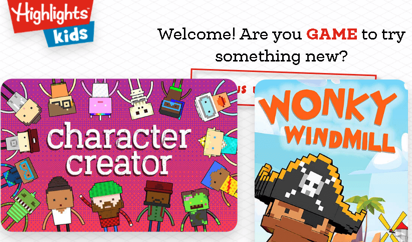 Highlights Kids educational website for kids.
