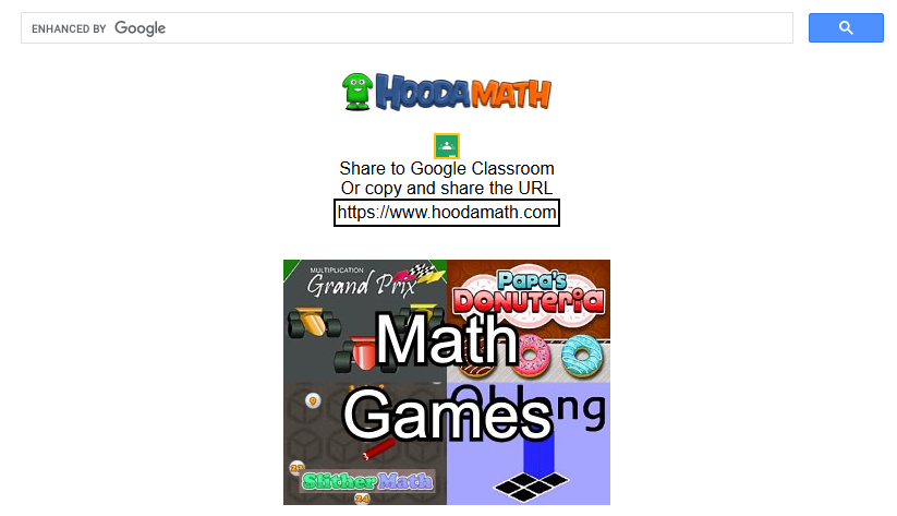 Free math games and activities for children by Hooda Math.