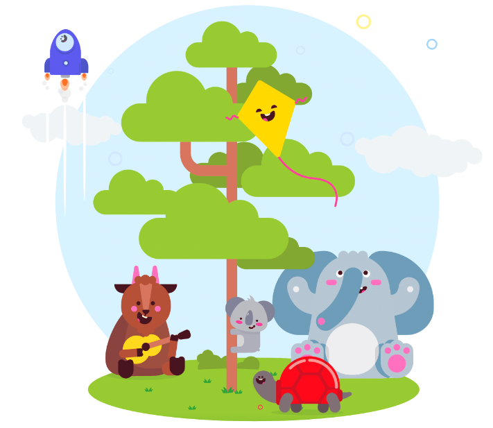 Screenshot of the Jungle Junior typing course, featuring colorful animations, interactive lessons, and progress tracking for kids.