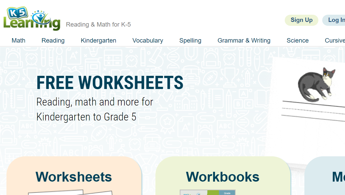 Reading, math and more for kindergarten to grade 5.