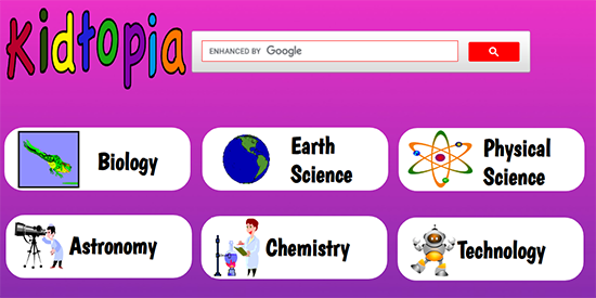 Kidtopia for kids Google safe search