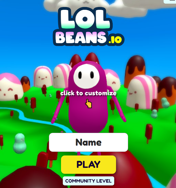 A playful scene from Lolbeans, showcasing the colorful world and cute characters of this delightful online game.