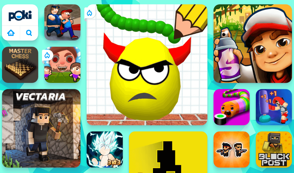 Poki Onlien Game for Kids Learning.