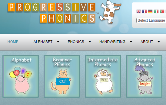 Progressive Phonics free resources for teachers.