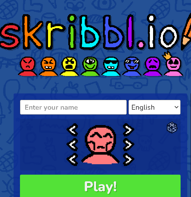 Skribbl guessing drawing online game for Kids.