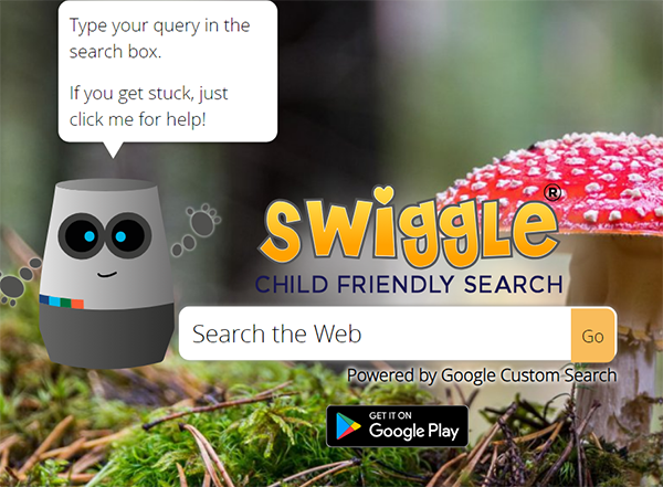 Swiggle Search Engine screenshot - Safe and Educational Internet Discovery for Kids
