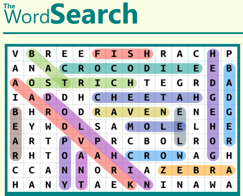 The Word Search Maker for Kids.