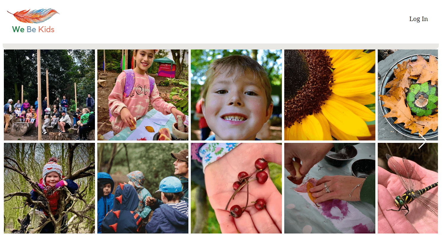 We Be Kids is an innovative online platform offering creative, nature-based, and educational activities for children.