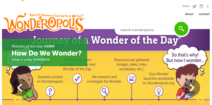 Wonderopolis for kids