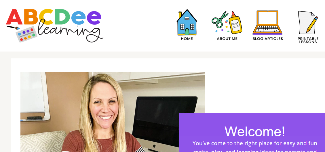 ABCDeeLearning logo representing online safety for children and young people.
