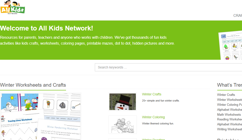 All Kids Network logo representing online safety for children and young people.