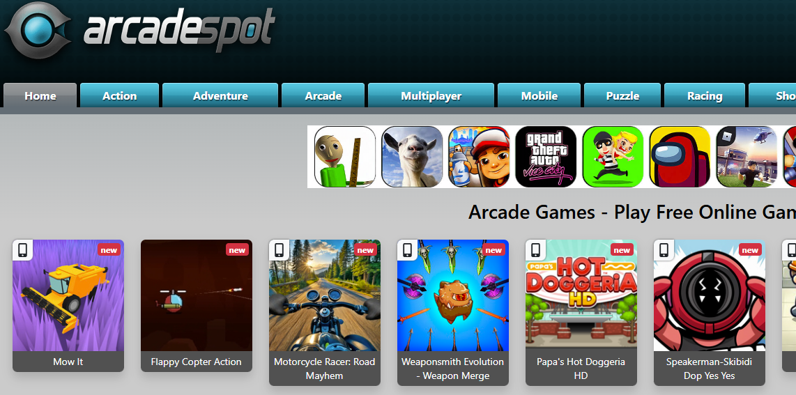 Arcade Spot logo representing online safety for children and young people.