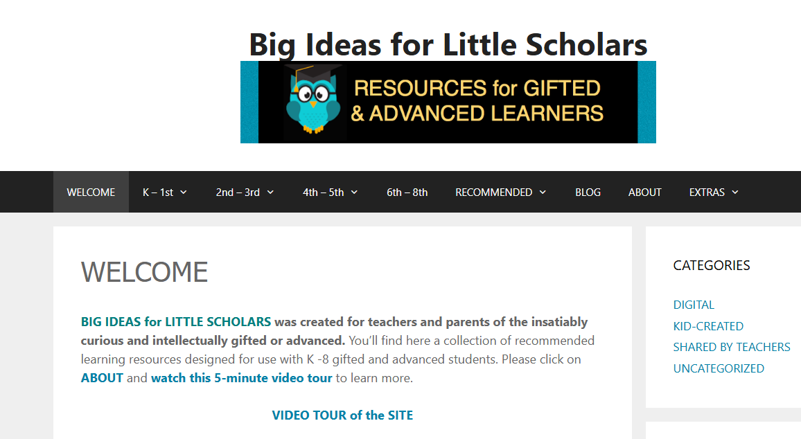 Big Ideas 4 Little Scholars provides activities and resources to help children learn in a creative way.