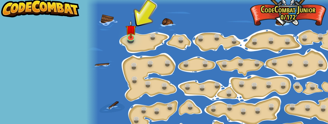 Characters and games teaching kids programming basics with interactive challenges.