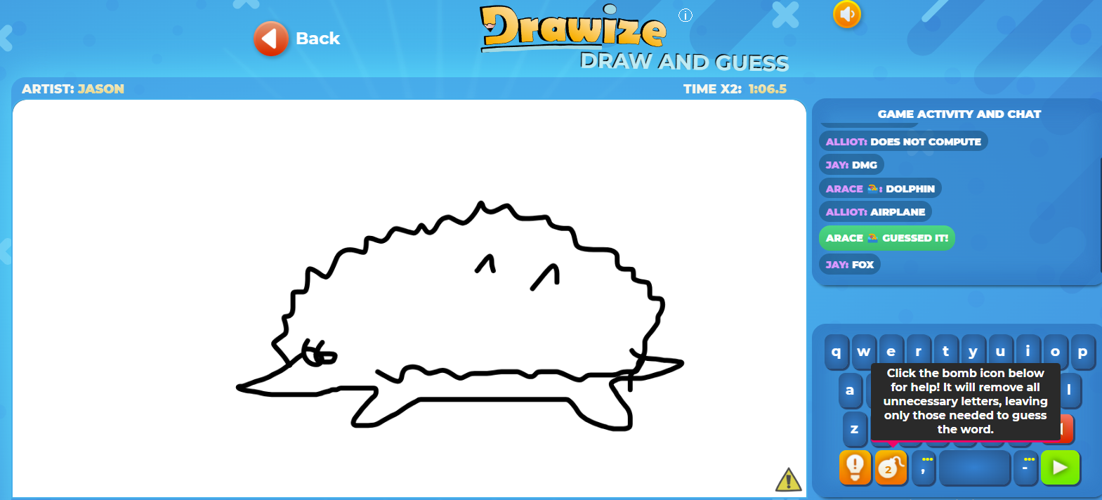 Drawize Game logo representing online safety for children and young people.