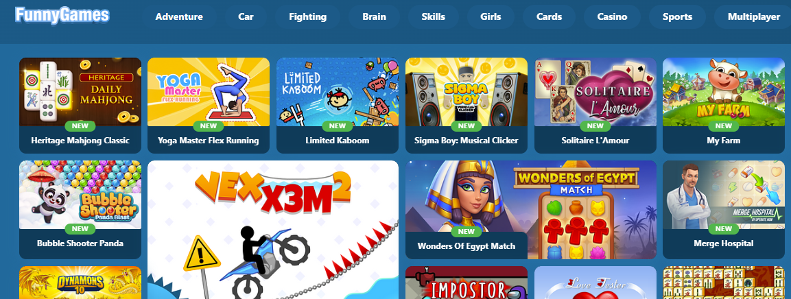 FunnyGames logo representing online safety for children and young people.