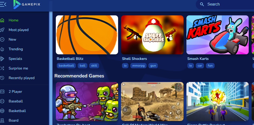 GamePix logo representing online safety for children and young people.