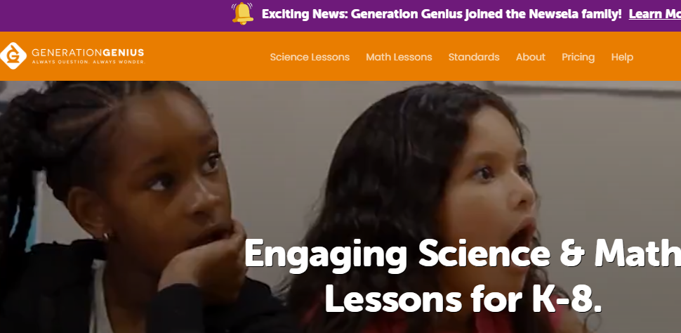 Generation Genius logo representing online safety for children and young people.