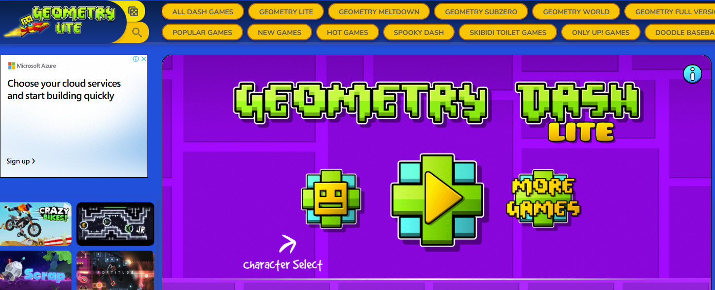Geometry Dash logo representing online safety for children and young people.