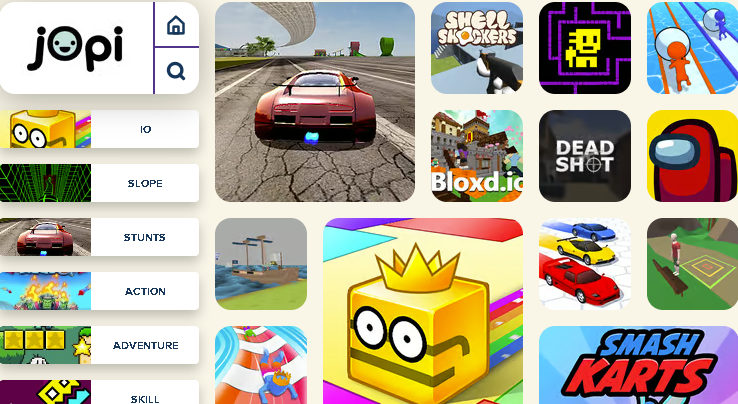 Jopi Games logo representing online safety for children and young people.