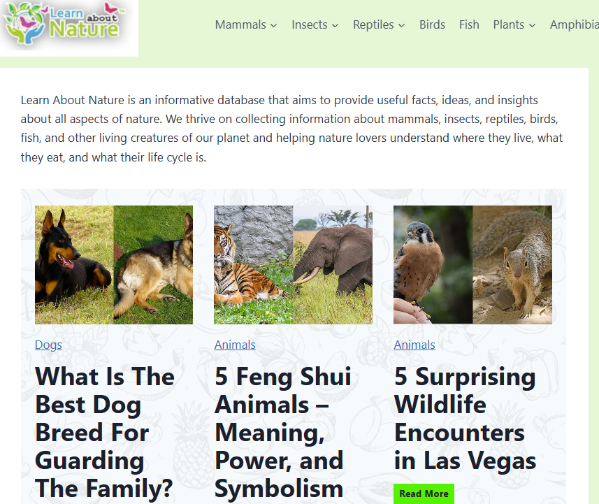 Learn About Nature logo representing online safety for children and young people.