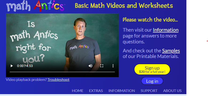 Math Antics logo representing online safety for children and young people.