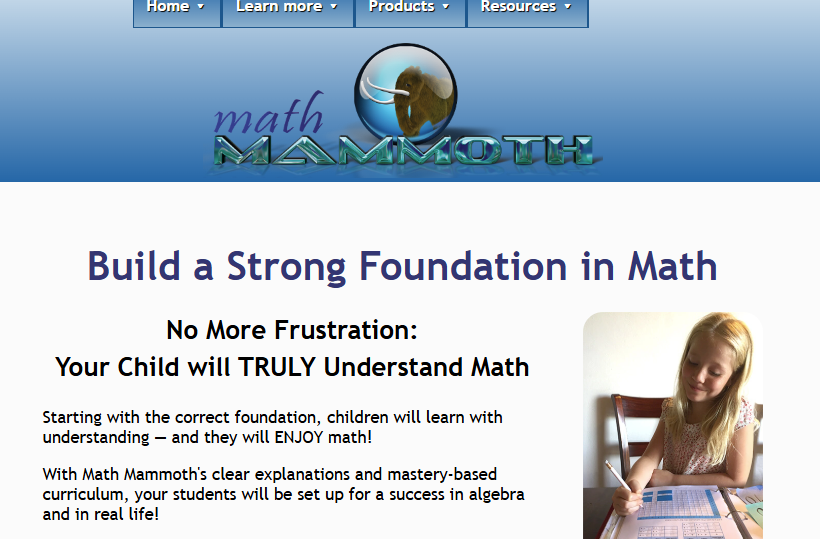 Math Mammoth logo representing online safety for children and young people.