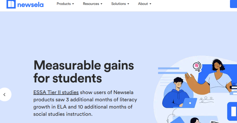 Newsela logo representing online safety for children and young people.