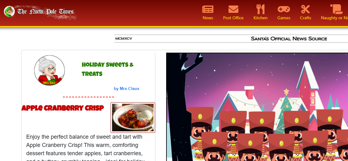 North Pole Times logo representing online safety for children and young people.