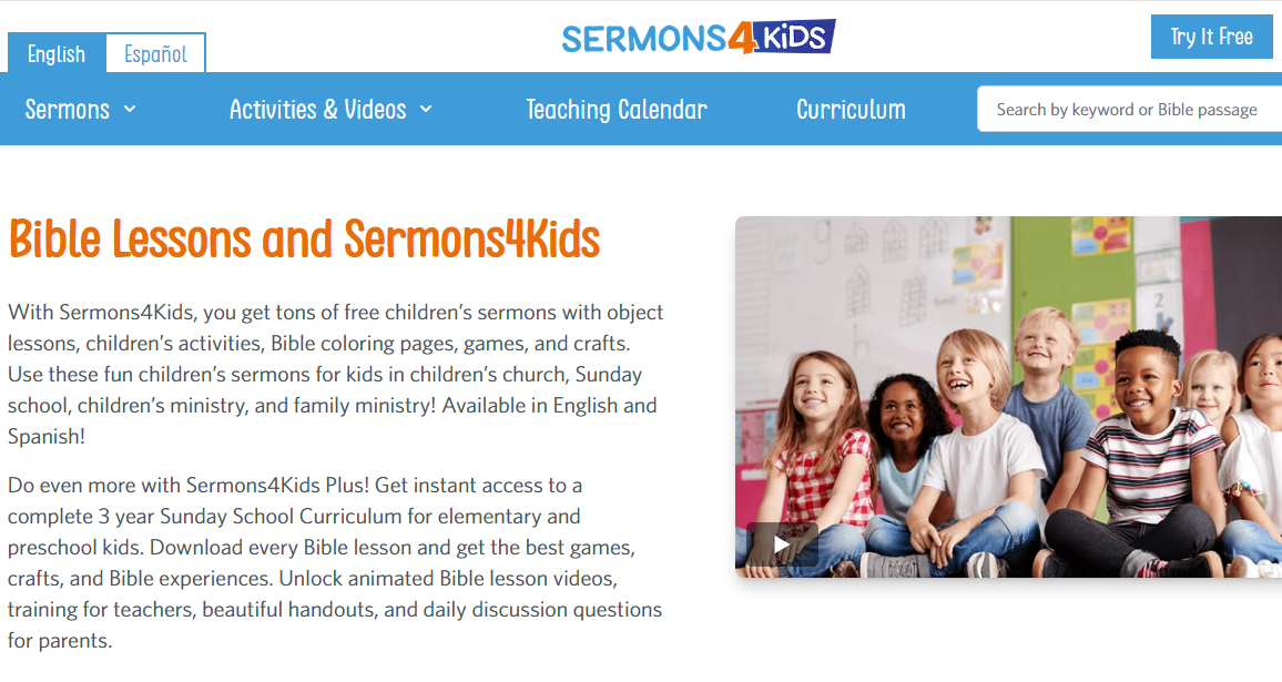 Sermons4Kids logo representing online safety for children and young people.