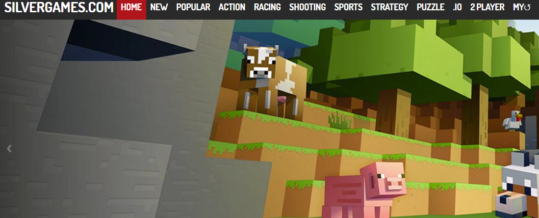 Silvergames logo representing online safety for children and young people.
