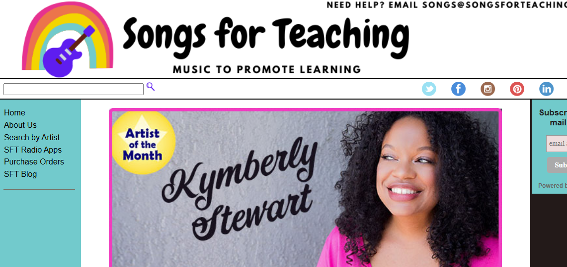Songs for Teaching logo representing online safety for children and young people.