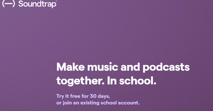 Soundtrap online music and podcast creation studio interface.