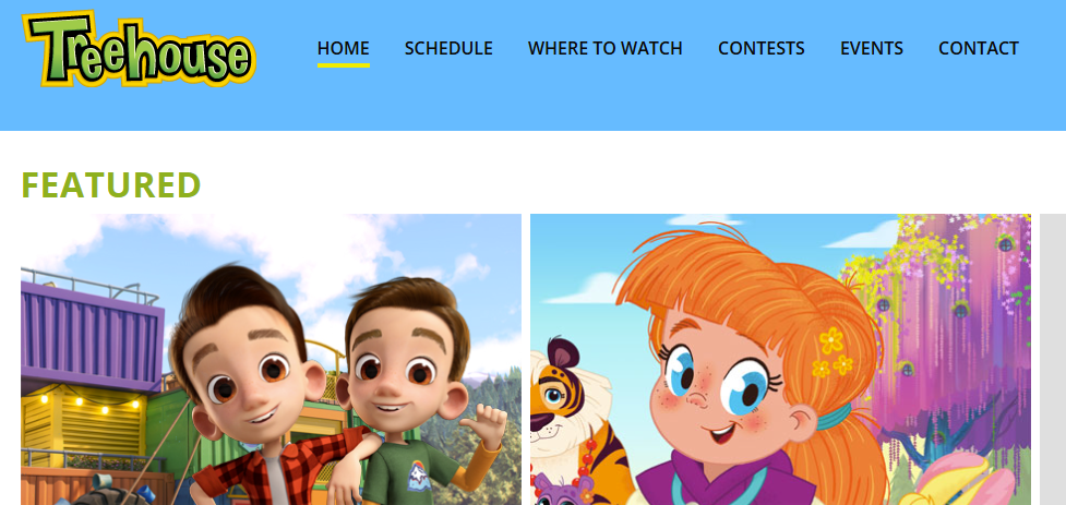 Treehouse TV logo representing online safety for children and young people.