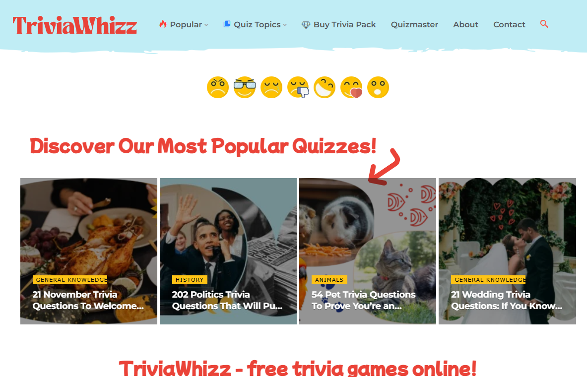 Trivia Whizz is a fun and educational website full of quiz games for kids and adults. Discover its features, how it works, and why it’s great for learning while playing.