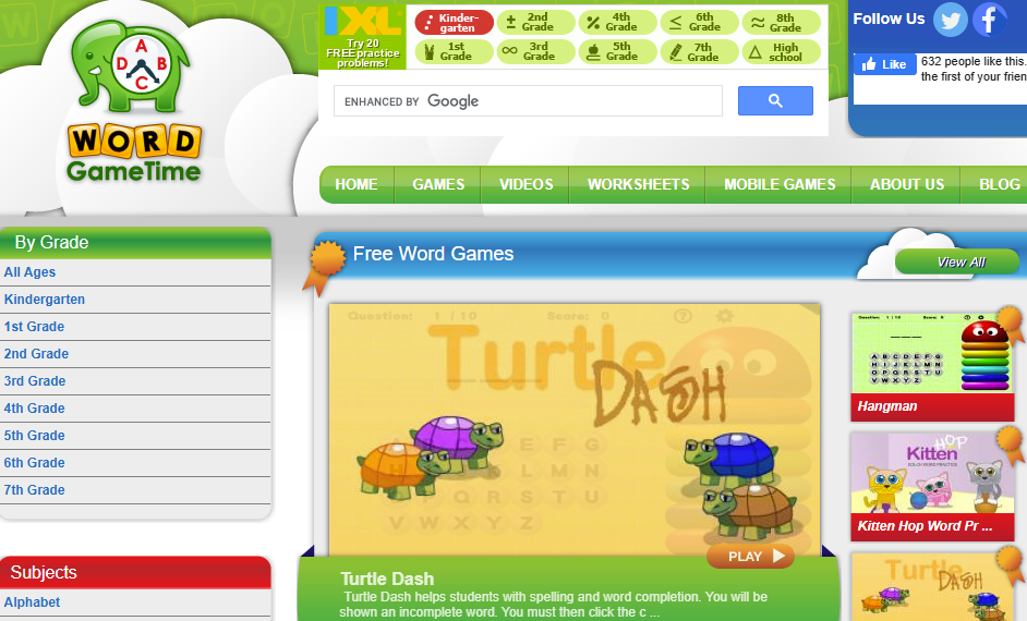 Word Game Time logo representing online safety for children and young people.