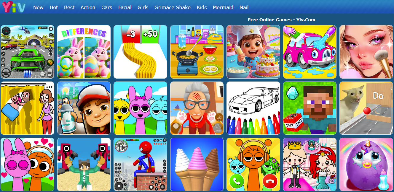 Yiv Games logo representing online safety for children and young people.